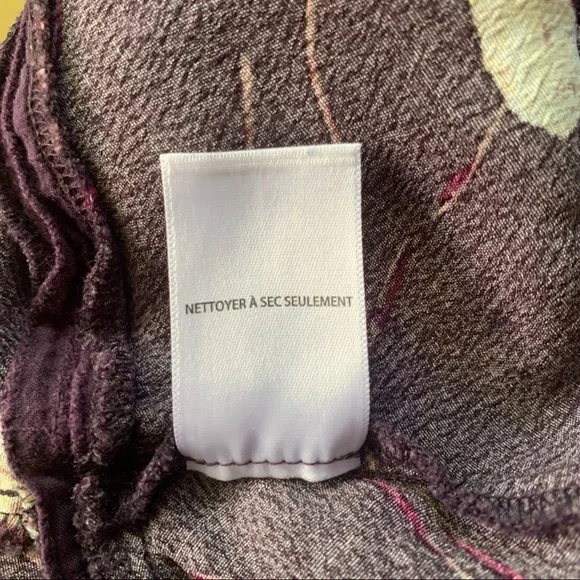 Leith Purple Foral Print Sleeveless Crop Top XL - Picture 9 of 9